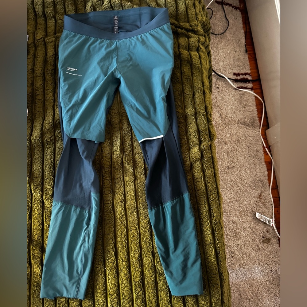 lululemon athletica Teal and Navy senseknit composit jogger